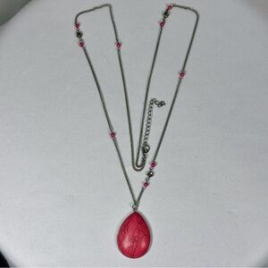 Women’s Elegant Pink Pendant Necklace